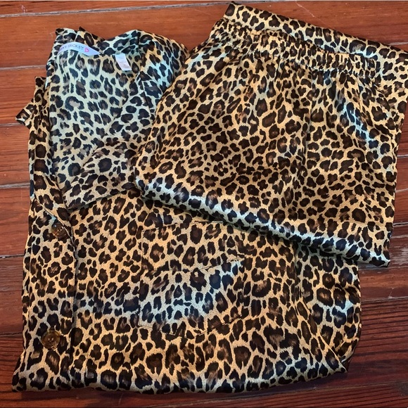 Victoria's Secret Other - Victoria’s Secret Animal Print Silky Pajamas